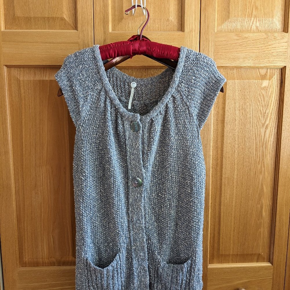 Margaret O'Leary Gary Cotton blend knit Vest SZ S